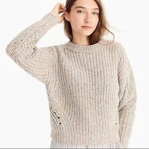 J Crew Point Sur chunky ribbed crewneck sweater